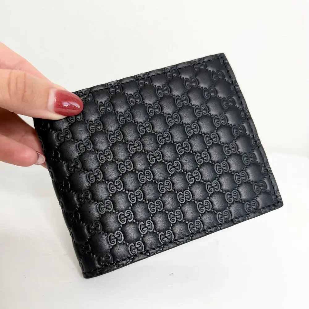 Gucci Microguccissima Black Bifold Wallet